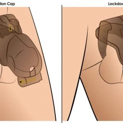 Master Series BDSM Lockdown Customizable Chastity Cage -