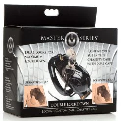 Master Series BDSM Lockdown Customizable Chastity Cage -