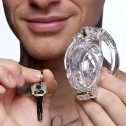 Master Series BDSM Lockdown Customizable Chastity Cage -
