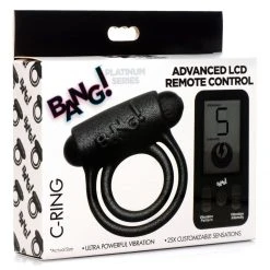 Bang 25X Vibrating Silicone Cock Ring With Remote Control Penis Pleasure