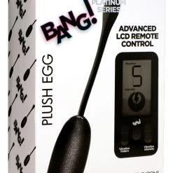 Bang 25X Platinum Series Plush Egg With Digital Remote Control Vibrators
