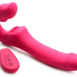Strap U Dildos & Strap-Ons Licking And Vibrating Strapless Strap-On With Remote Control