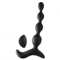 Zeus Electrosex Shock-Beads 80X Vibrating & E-stim Silicone Anal Beads With Remote