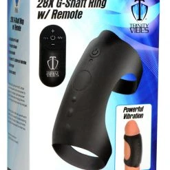 Trinity Men 28X G-Shaft Silicone Ring With Remote Control Penis Pleasure