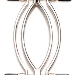 Master Series Adjustable Pussy Clamp With Leash BDSM