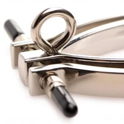 Master Series Adjustable Pussy Clamp With Leash BDSM