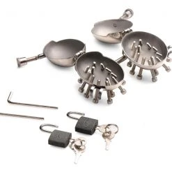 Master Series Scrotum Egg Shells With Spikes BDSM