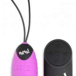 Bang! Vibrators 28X Ribbed Silicone Vibrating Egg With Remote Control