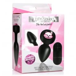Booty Sparks 28X Vibrating Silicone Gem Anal Plug - Small