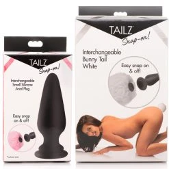 Tailz Small Anal Plug With Interchangeable Bunny Tail -