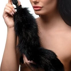 Tailz Small Vibrating Anal Plug With Interchangeable Fox Tail -