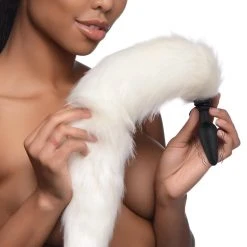 Tailz Small Vibrating Anal Plug With Interchangeable Fox Tail -