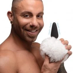 Tailz Large Vibrating Anal Plug With Interchangeable Bunny Tail -