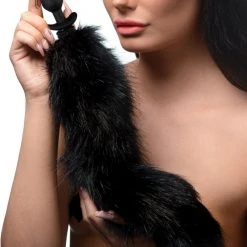 Tailz Large Vibrating Anal Plug With Interchangeable Fox Tail -