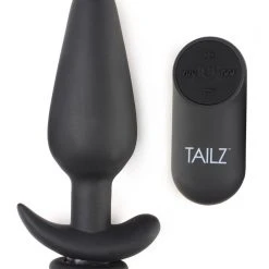 Tailz Large Vibrating Anal Plug With Interchangeable Fox Tail -