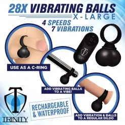 Trinity Men 28X Vibrating Balls Large Penis Pleasure