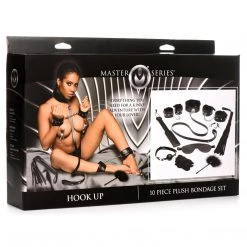 Master Series Hook Up 10 Piece Plush Bondage Set BDSM