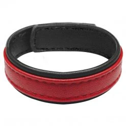 Strict Leather Penis Pleasure Velcro Leather Cock Ring -