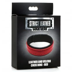 Strict Leather Penis Pleasure Velcro Leather Cock Ring -