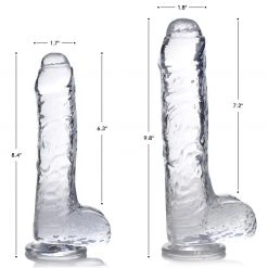 Dildos & Strap-Ons Jock C-Thru Dildo - 7 Inch