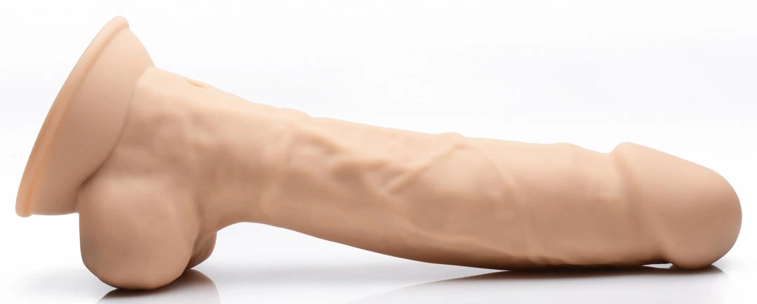 Fleshstixxx Dildos & Strap-Ons 9 Inch Silexpan Hypoallergenic Silicone Vibrating Dildo - Light 9 Fleshstixxx Dildos & Strap-Ons 9 Inch Silexpan Hypoallergenic Silicone Vibrating Dildo - Light