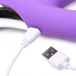 Lollicock 7 Inch Silicone Dildo With Balls - Berry