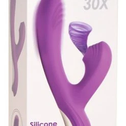 Lollicock 7 Inch Silicone Dildo With Balls - Berry