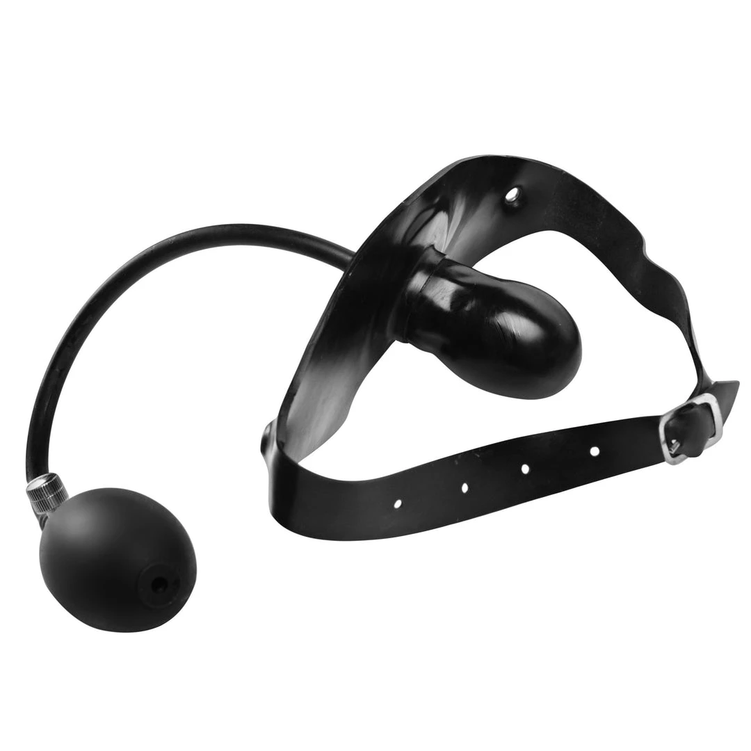 SC Novelties Penis-Shaped Inflatable Gag BDSM 2 SC Novelties Penis-Shaped Inflatable Gag BDSM