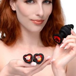 Mistress By Isabella Sinclaire Isabella Sinclaire Heart Gem Silicone 3 Piece Anal Plug Set