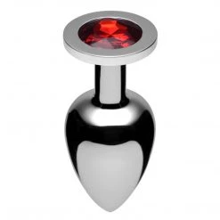Master Series XL Jewel Butt Plug Ruby