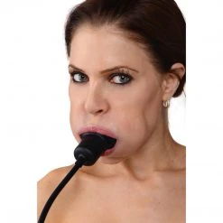 Master Series BDSM Inflatable Silicone Butterfly Gag