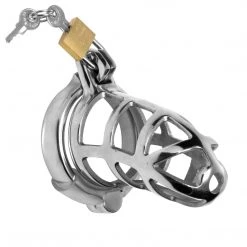 Master Series Detained Stainless Steel Chastity Cage BDSM