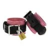 Strict Leather And Black Deluxe Locking Wrist Cuffs