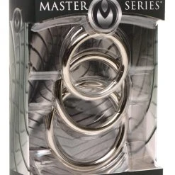 Master Series Trine Steel Ring Collection Penis Pleasure