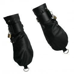 BDSM Strict Leather Bondage Mittens 6 BDSM Strict Leather Bondage Mittens