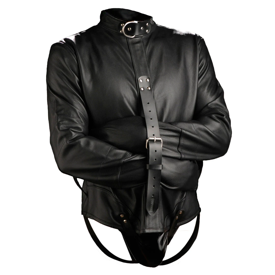 BDSM Strict Leather Premium Straightjacket- X-Large 3 BDSM Strict Leather Premium Straightjacket- X-Large