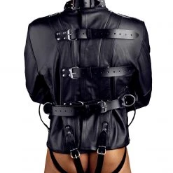 BDSM Strict Leather Premium Straightjacket- X-Large