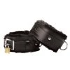 BDSM Strict Leather Premium Fur Lined Wrist Cuffs