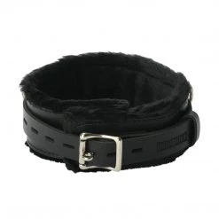 Strict Leather Premium Fur Lined Locking Collar- XL BDSM 10 Strict Leather Premium Fur Lined Locking Collar- XL BDSM