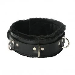 Strict Leather Premium Fur Lined Locking Collar- XL BDSM 9 Strict Leather Premium Fur Lined Locking Collar- XL BDSM