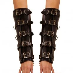 BDSM Strict Leather Premium Locking Arm Splints