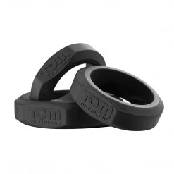 Tom Of Finland 3 Piece Silicone Cock Ring Set - Penis Pleasure