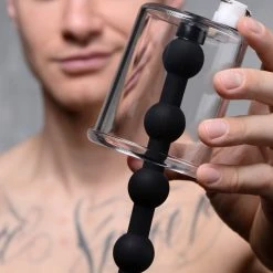 Tom Of Finland Rosebud Cylinder With Beaded Silicone Insert