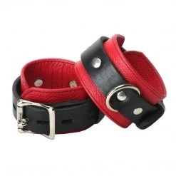 Strict Leather Deluxe Black And Locking Wrist Cuffs BDSM