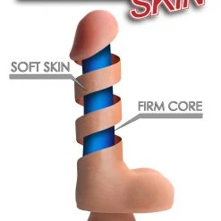 USA Cocks 6 Inch Ultra Real Dual Layer Suction Cup Dildo