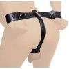 Strict Leather BDSM Wrist To Cock Locking Restraint