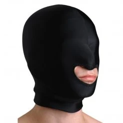 Strict Leather BDSM Premium Spandex Hood With Mouth Opening