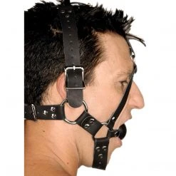 Strict Leather Leather Ball Gag Harness