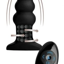 Rimmers Rippled Rimming Silicone Butt Plug With Remote Anal 5 Rimmers Rippled Rimming Silicone Butt Plug With Remote Anal